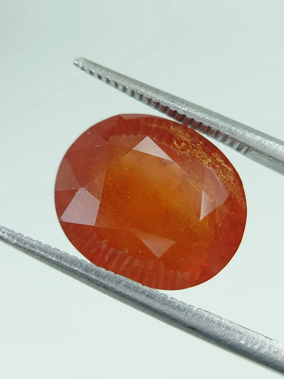 10ct Oval Faceted Untreated Natural Spessartite Garnet from Nigeria — view 2